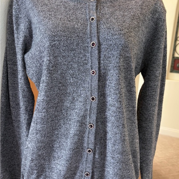 Melrose Chic Sweaters - Heather Gray Cardigan Sweater.